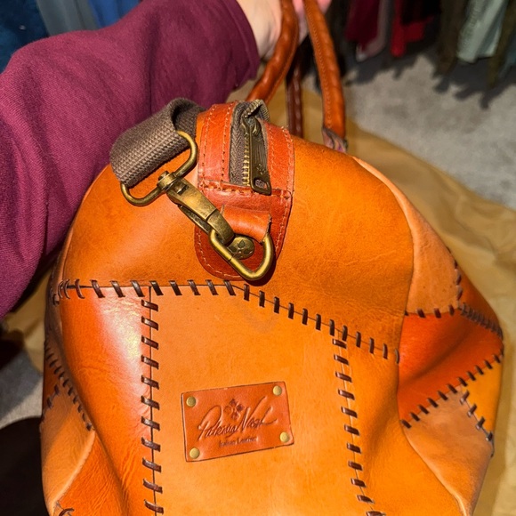 Patricia Nash Patchwork Leather Duffel Bag - Brown - Picture 4 of 7